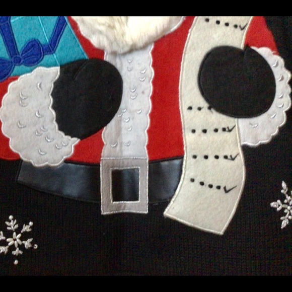 🎄Santa on the roof on a cardigan front & back! - Picture 15 of 15